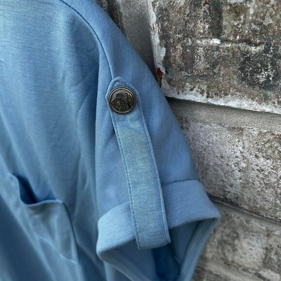 Cable & Gauge Studio blue short sleeve pocket t-shirt #casual - Picture 4 of 7